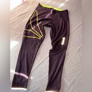 Reebok Black and Yellow Leggings